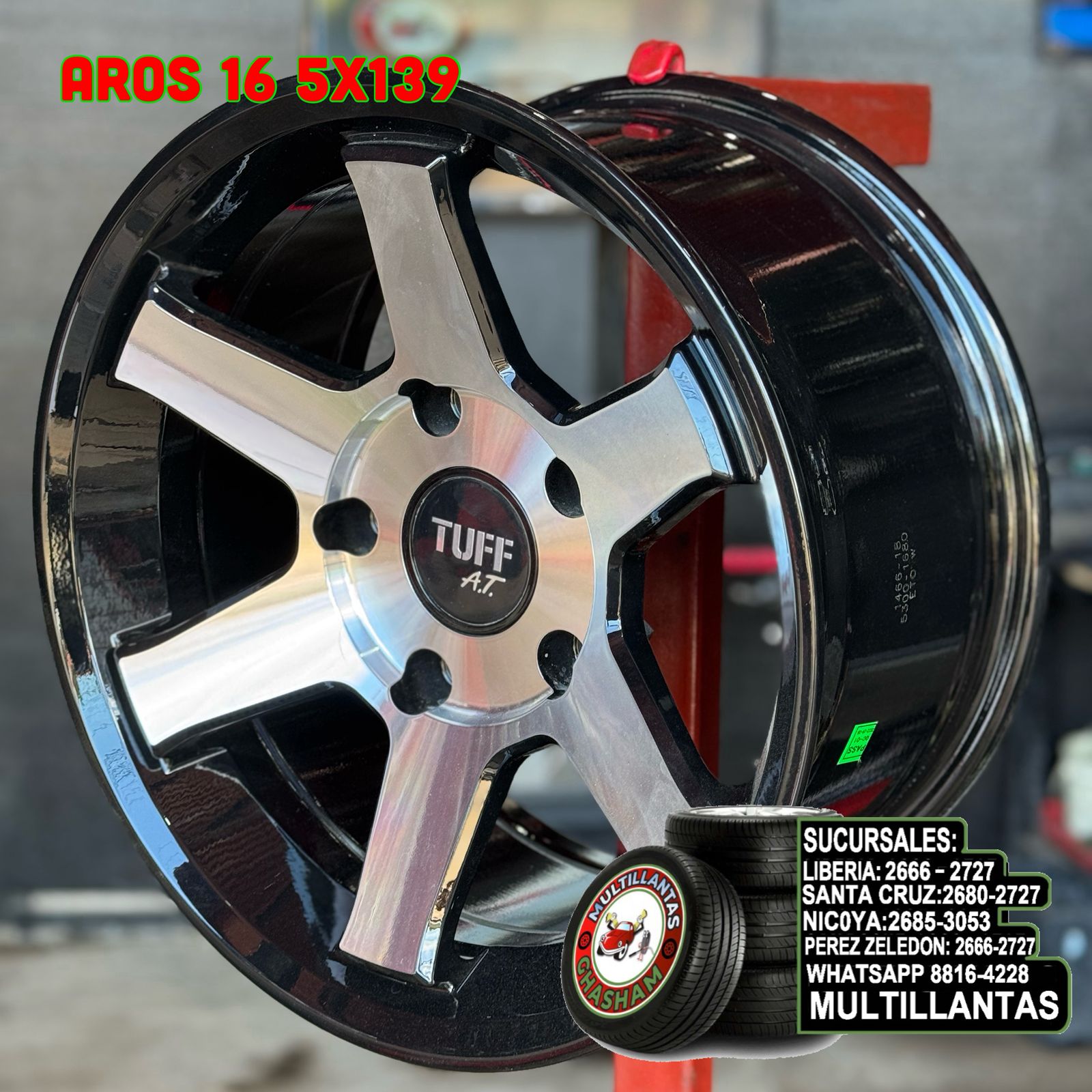 AROS # 16X8 5X139.7 ET0 BMF WH5300